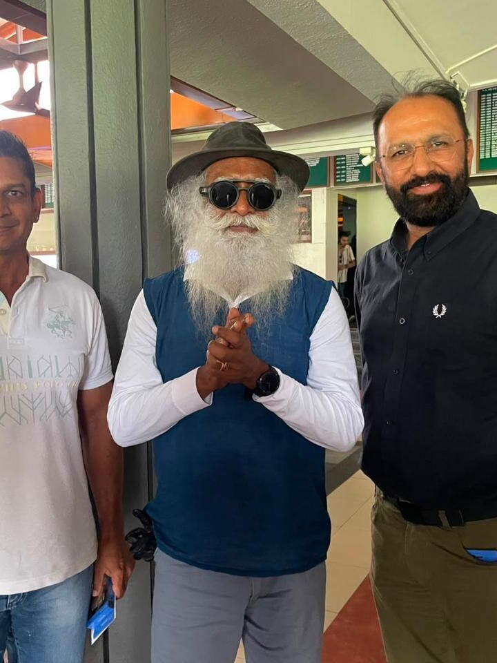 Govind Raj at a golf clubhouse